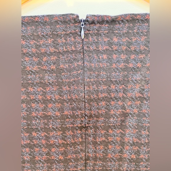 Theory Long Sleeve Houndstooth Jacquard Plaid Sheath Dress Dark Currant S Petite - Picture 6 of 13